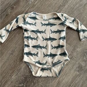 Kate Quinn blue shark long sleeve bodysuit